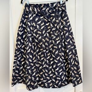 Ann Taylor cheetah print midi skirt size 8